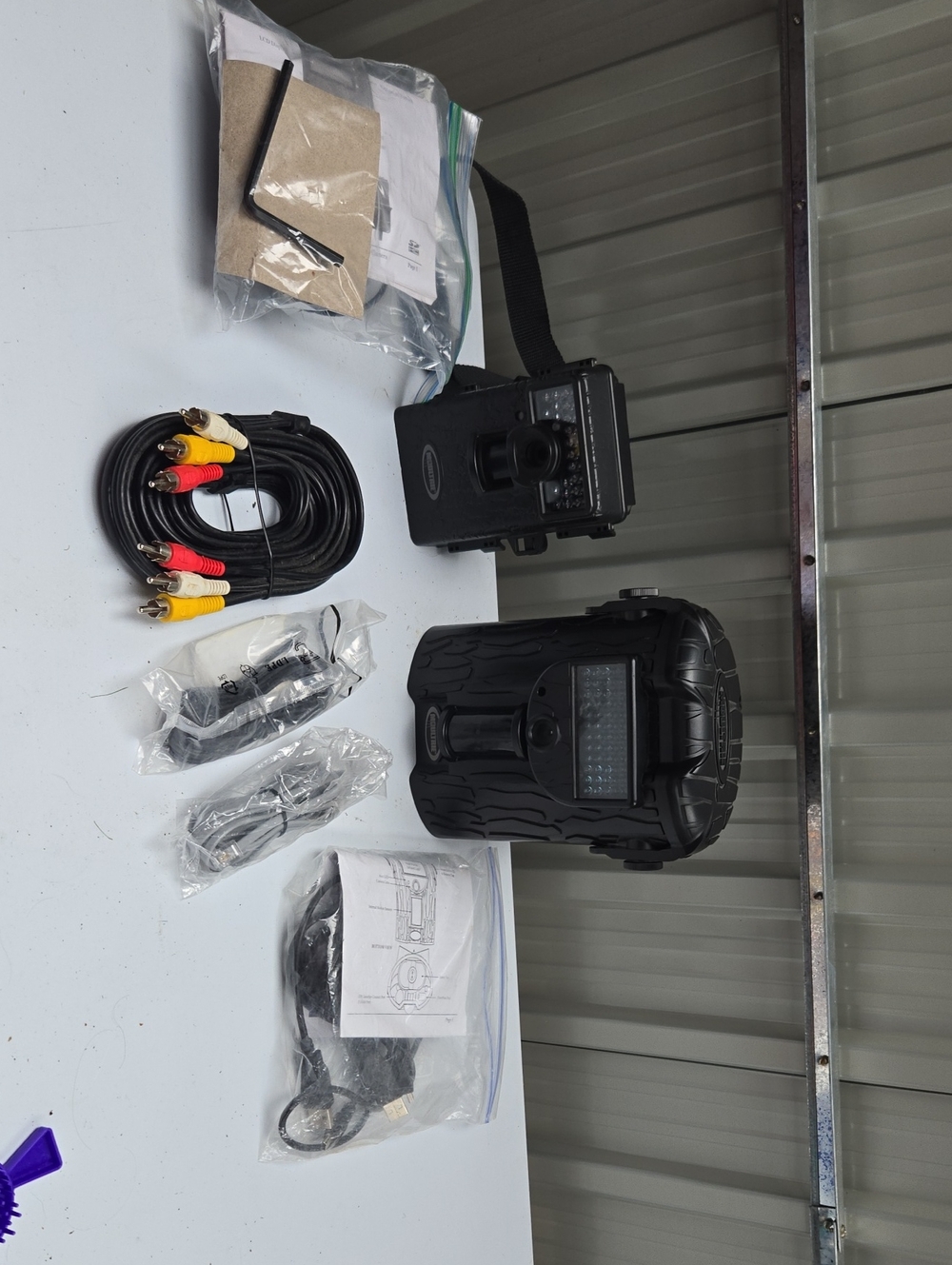 Black Trail Camera with Accessories